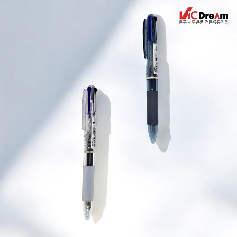 빅드림 3색볼펜 멀티 고급 볼펜 0.7mm 3개입, 3개, 화이트3개입 1,800원