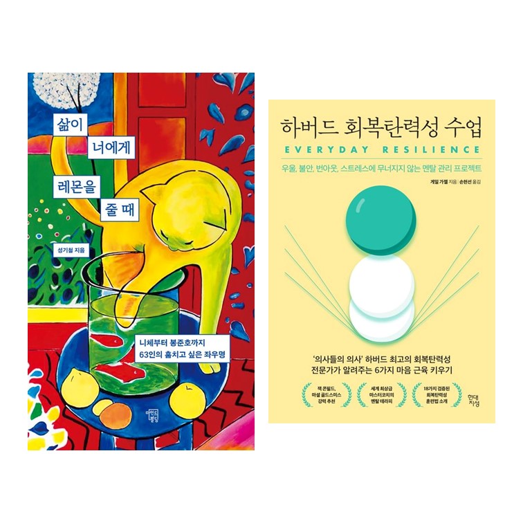 삶이 너에게 레몬을 줄 때 + 하버드 회복 탄력성 수업 전2권 30,330원