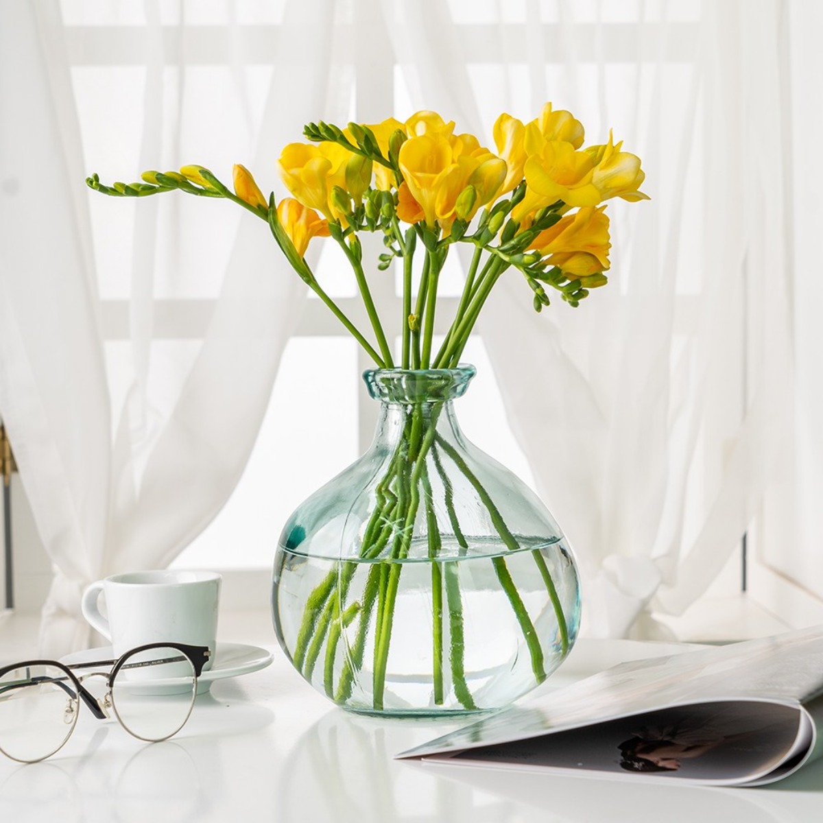 프리지아 프리지어 꽃다발 한단 생화택배 1단 30줄기 50줄기, 프리지아 생화, 50개 33,950원