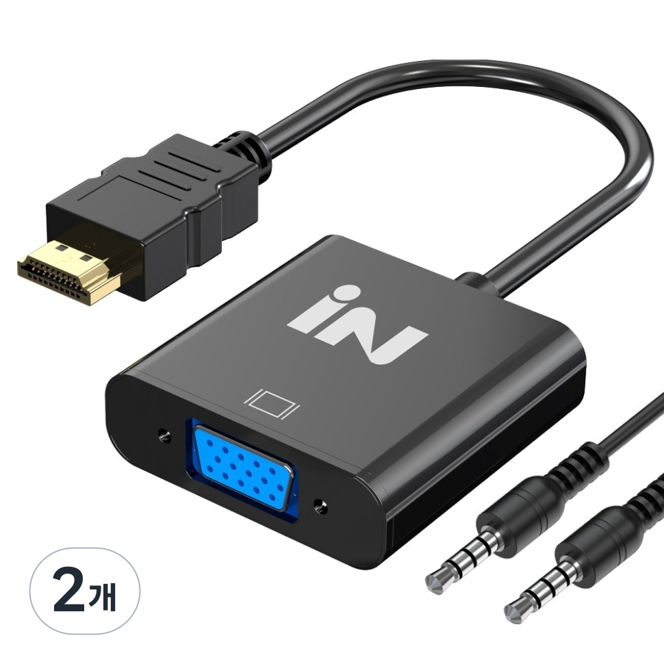 인네트워크 HDMI to VGA 영상 타입 변환 컨버터, 단일상품, 2개 6,030원