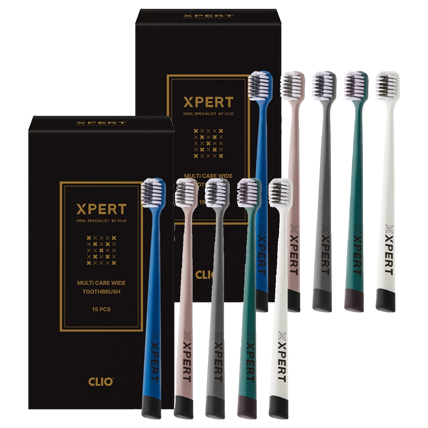 XPERT 멀티케어 와이드 초극세모 칫솔, 15개입, 2개 13,520원