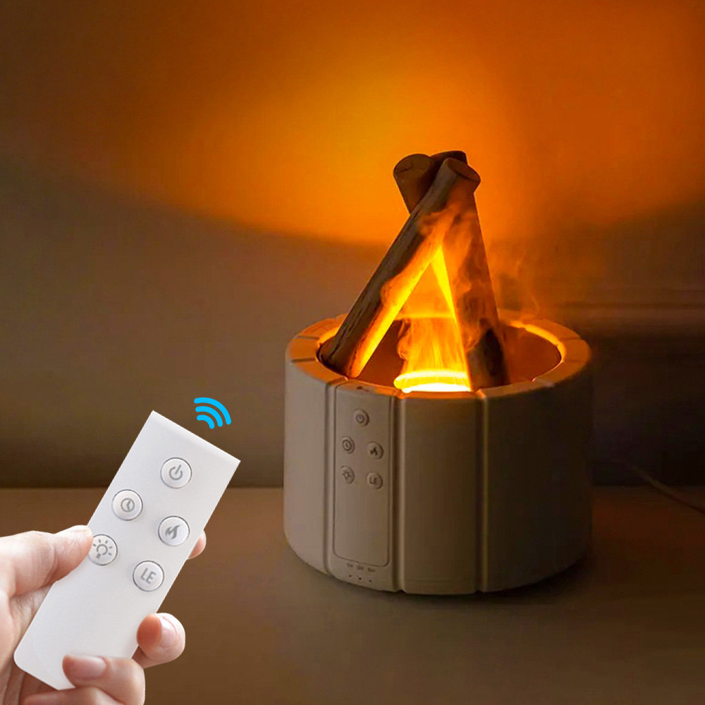 21세기트랜드 코멜라 클래식 침실 저소음 불멍 가습기 모닥불 리모컨 안전 무드등, 화이트 26,800원