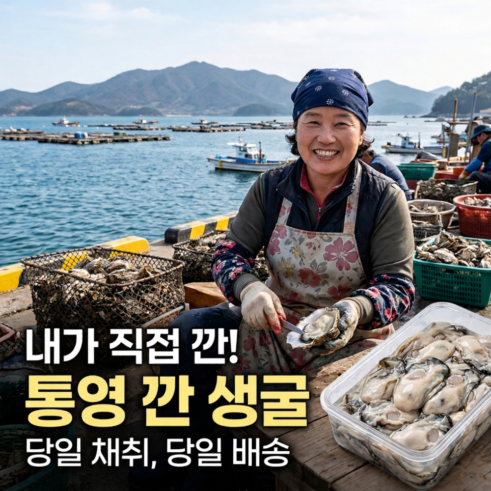 [5차완판초특가] 통영 생굴 최상급 굴 깐굴 산지직송 34,900원