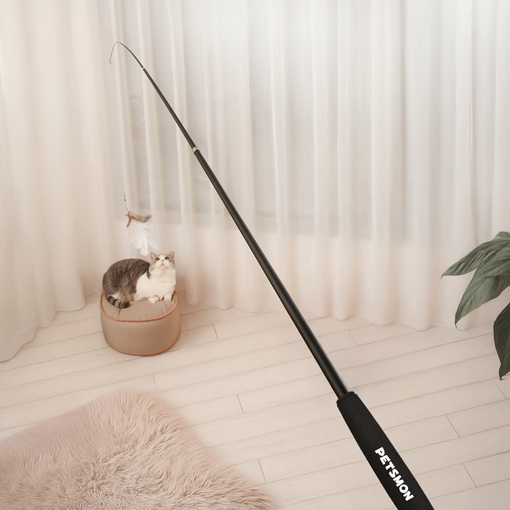 펫츠몬 고양이 장거리 1.8m 4단 깃털 낚싯대 4,800원