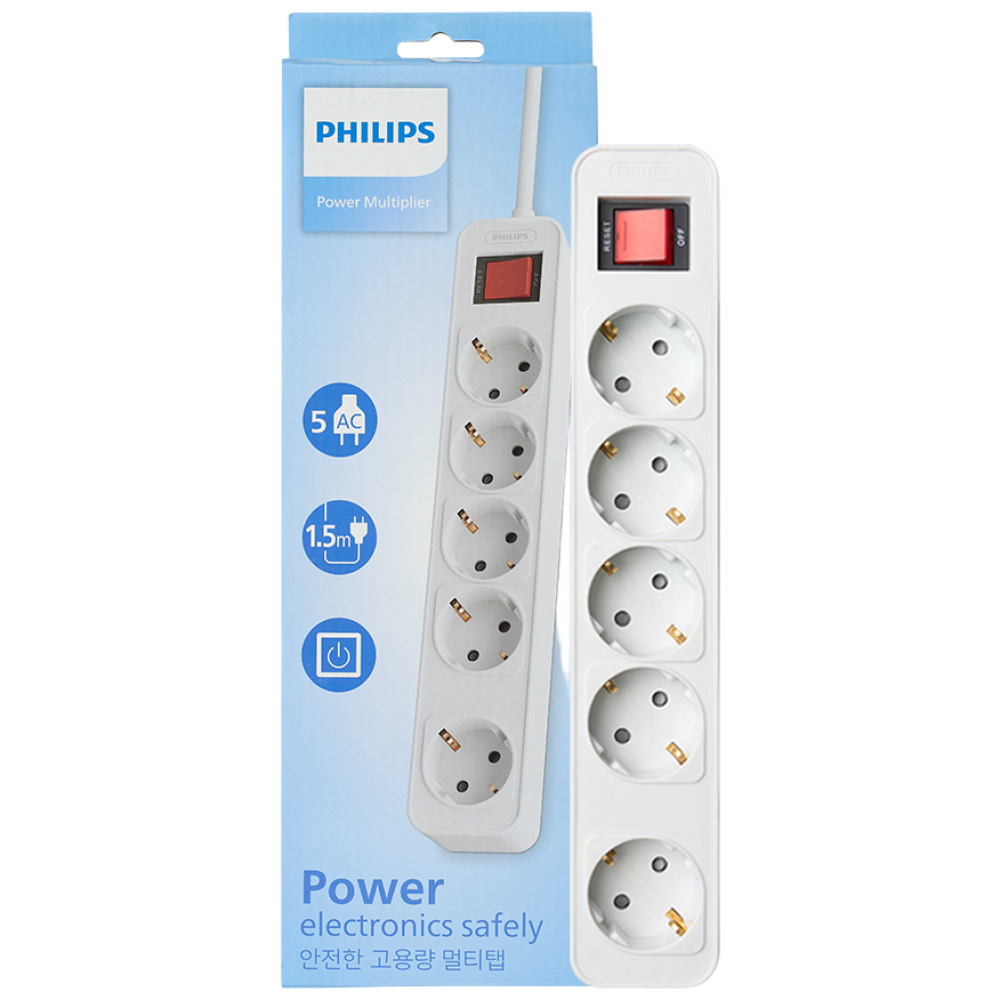필립스 고용량멀티탭 4000W 워크탭 과부하차단 22,410원