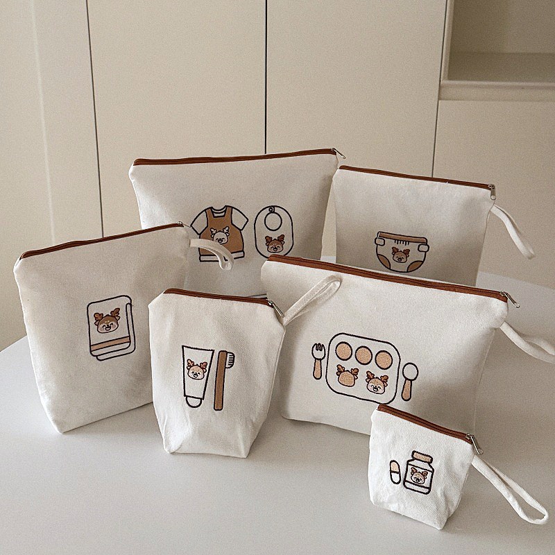 시월에인절 어린이집 준비물 방수 유치원 파우치, 사슴 23,500원