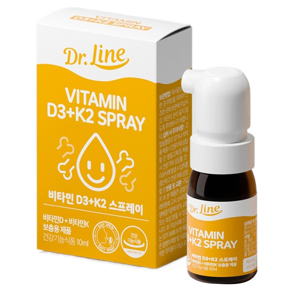 닥터라인 유아용 비타민D3 K2 400IU 액상 스프레이, 10ml, 1개 25,180원