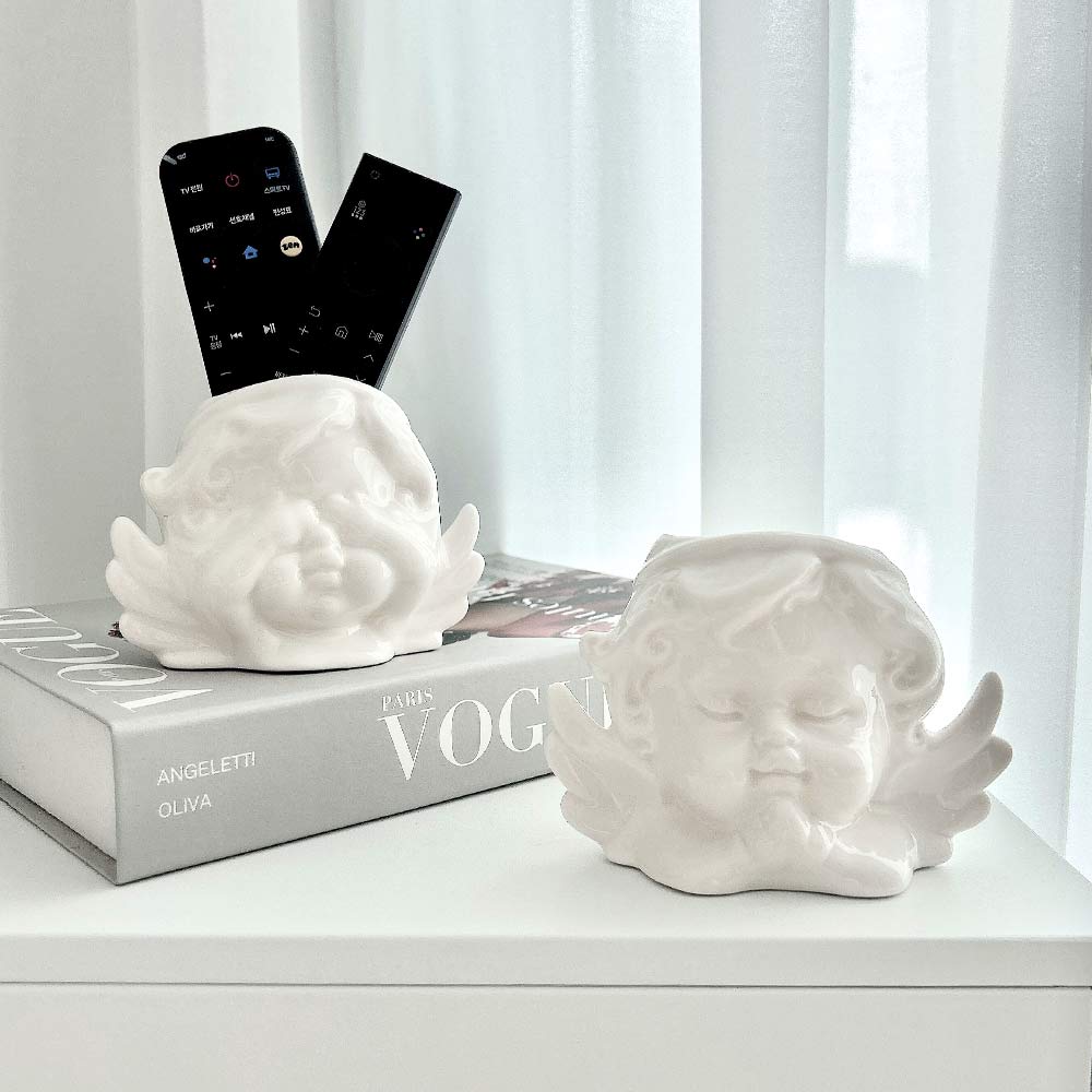 피카우스 천사 브러쉬꽂이 화장대 화장품 정리함 리모컨거치대 연필꽂이 13,110원