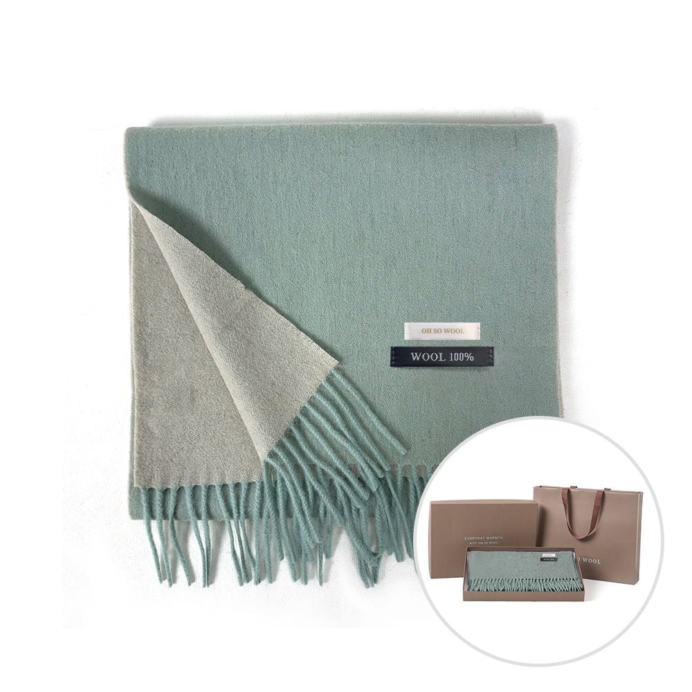 (선물포장) 오쏘울 머플러 울100% 투톤목도리 민트 puu+63806OR 81,240원