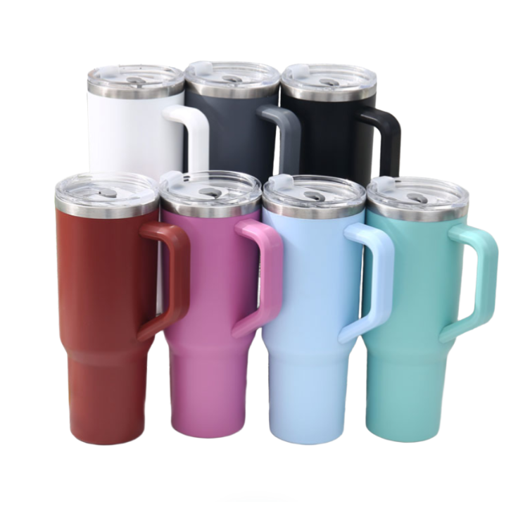 [대용량 텀블러_1.2L] (+스트로우 포함) 더블쉴드 보냉 보온 / 이중 단열 / 손잡이 / 내구성 강화, 스카이블루, 2개 27,200원