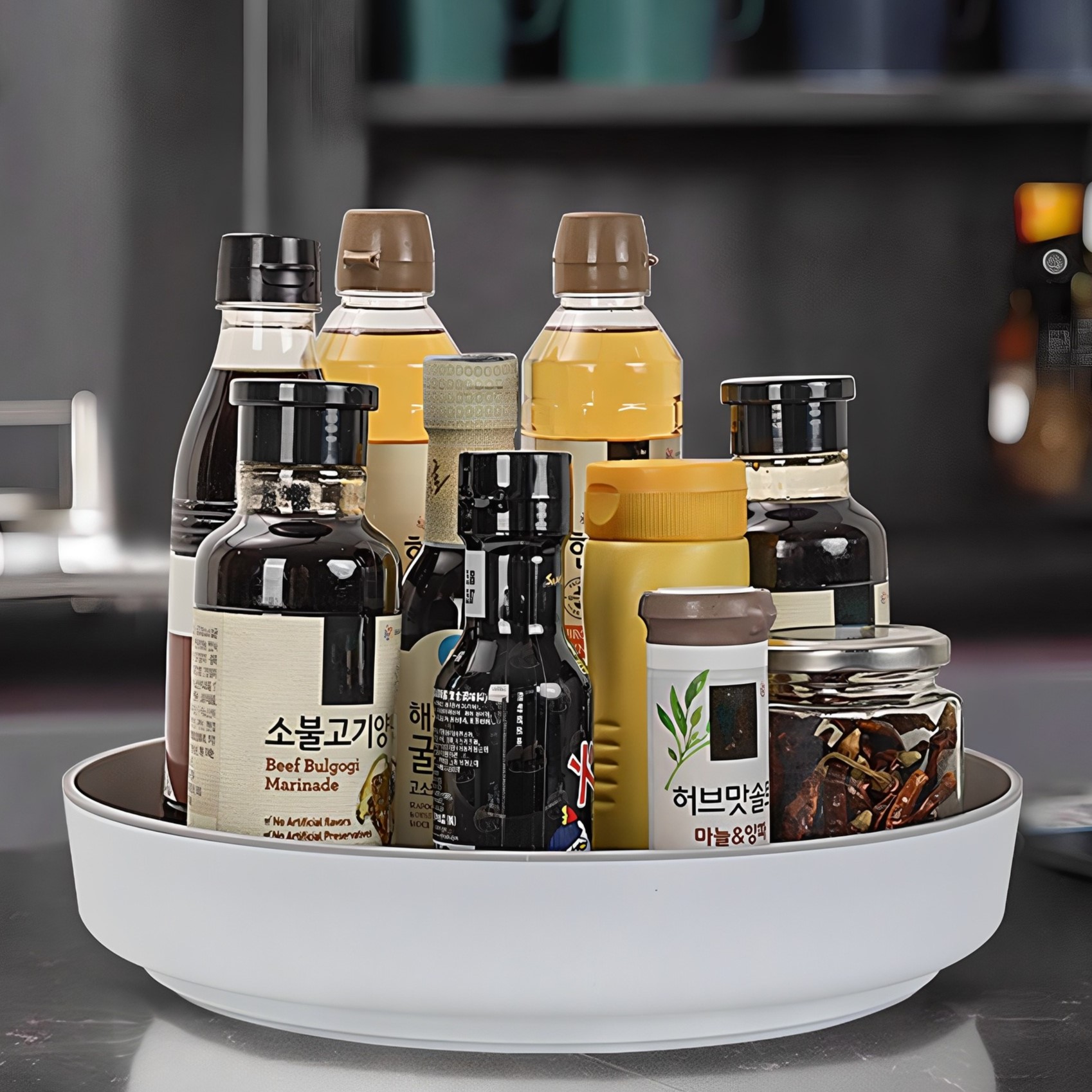 코멧 미끄럼방지 다용도 회전 트레이 대형 5,910원