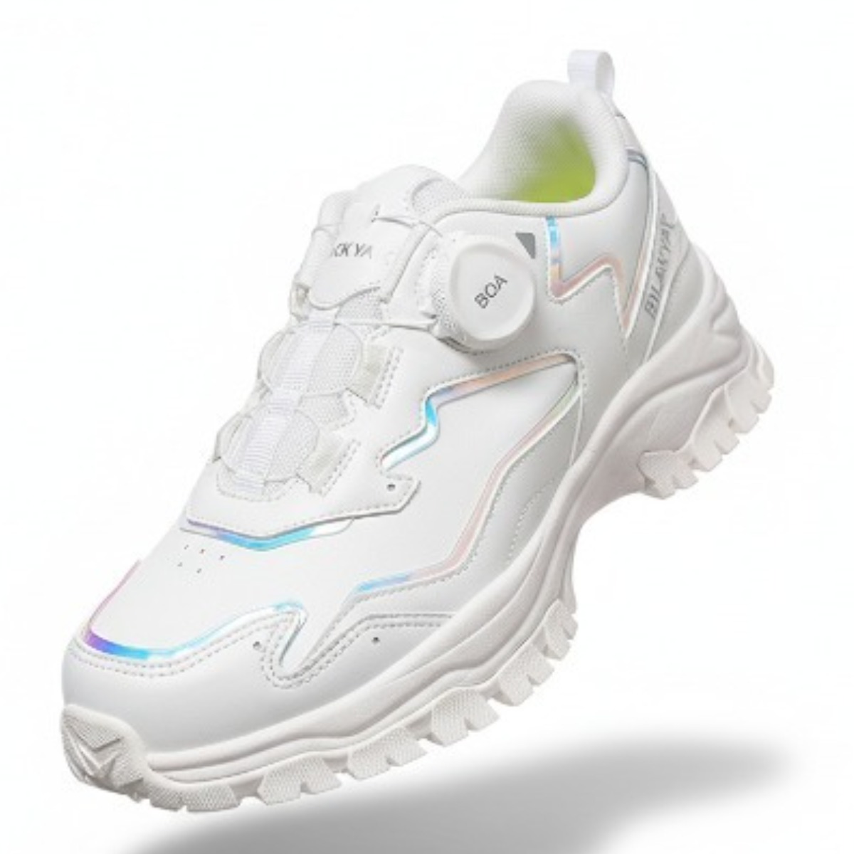 [백화점출고] 블랙야크 키즈 운동화 여아 프리즘 아이언 화이트 보아 다이얼 가벼운 아동 어린이 러닝화 스니커즈 100,400원