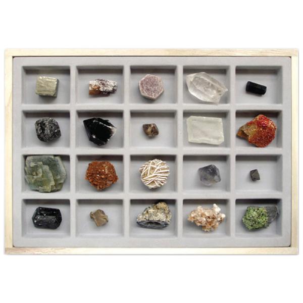 (JLS) 광물결정구조표본 20종 (결정구조와 산출형태 관찰실험용) 교육용 광물표본 148,500원