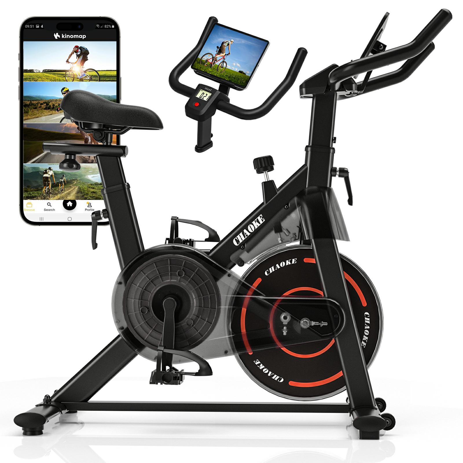 실내 자전거 운동기구 가정용 저소음 스핀 바이크 ZWIFT연동/조립간단/120분사용, 빨강, 520B 298,000원