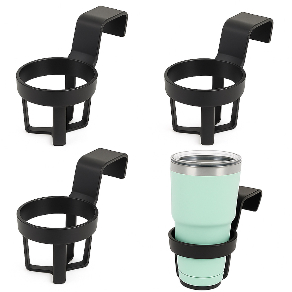 써니버니 차량용 컵홀더 4P 간편설치, 블랙 10,400원