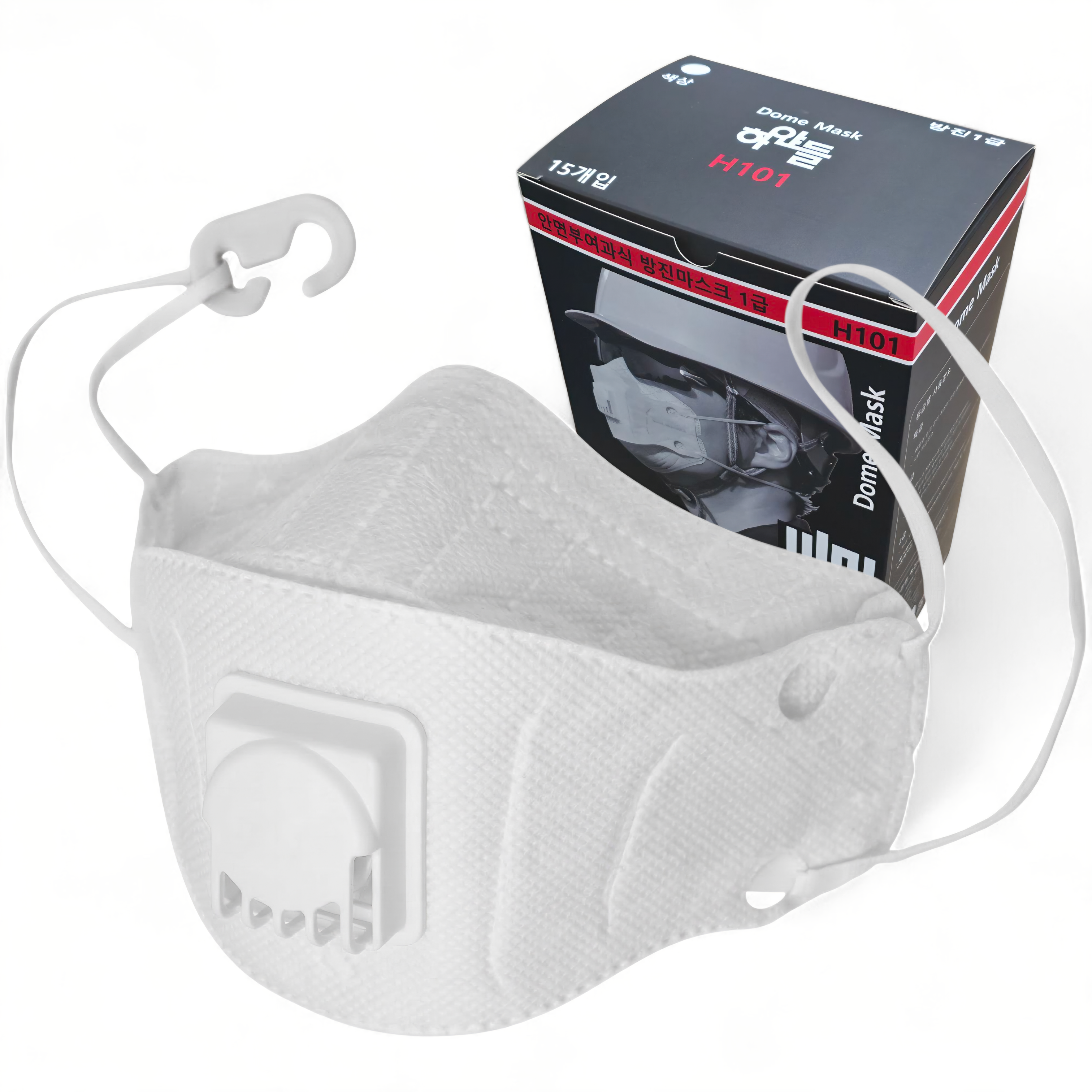 [W편한숨] 하얀들 1급 방진마스크 끈조절 접이식 23,100원