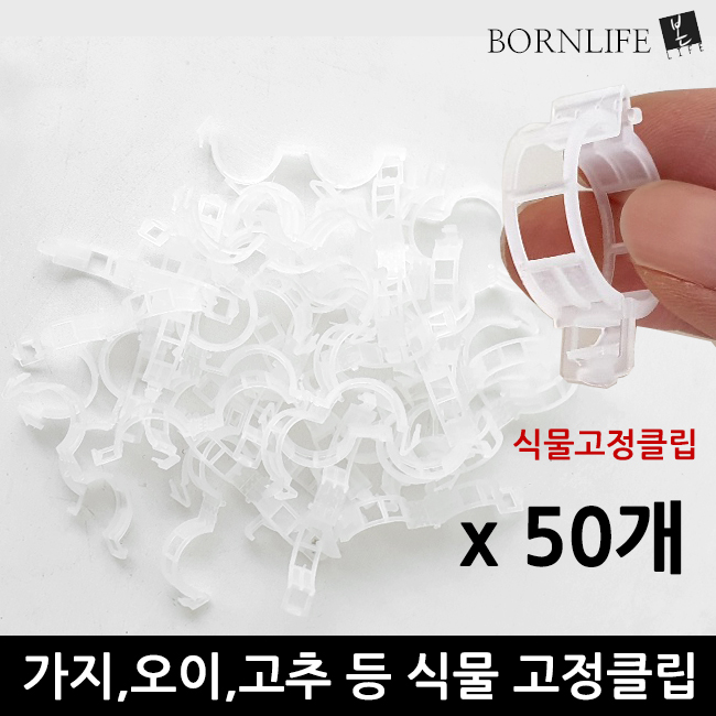 본라이프 식물고정클립 50개 넝쿨 줄기고정 클립 식물 화분 벽고정 나무줄기 화초 가지 고정 지지대 타이클립 식물고정끈 식물재배 토마토클립 작물 줄기고정타이 식물가지 고정클립 지지대 5,820원