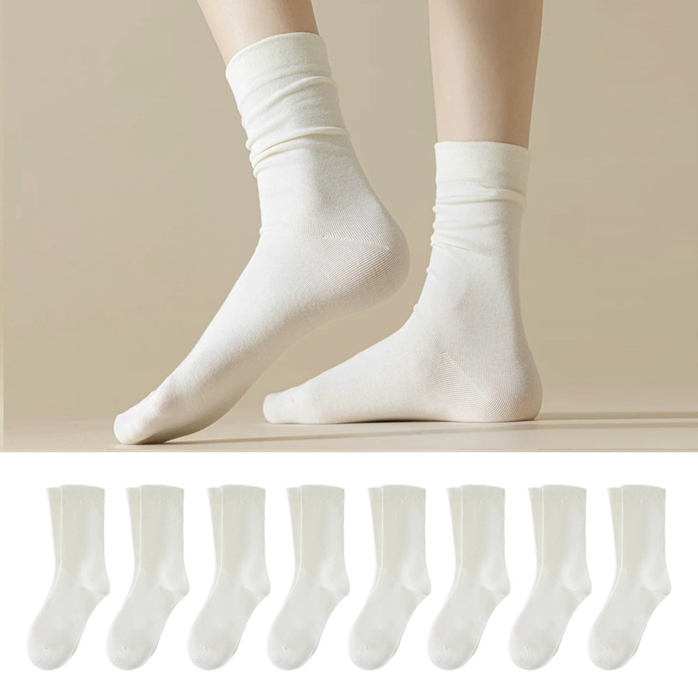 8개1세트 뷰티 여성용 조이지 않고 편안한 무압박 중목 양말 15,490원