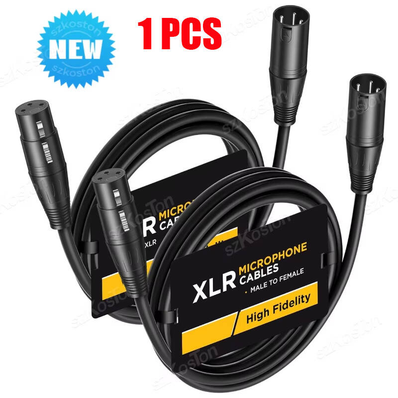 마이크선 케이블 1-10M XLR 남성-여성 3핀 밸런스드 무대 녹음 스튜디오 오디오 슈어 SM7B SC3 AM8 K688 마이크용 14,200원