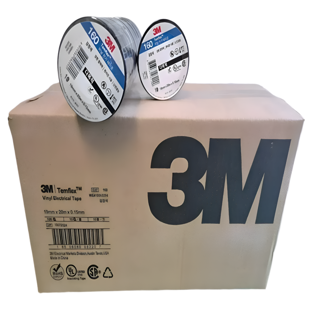 하루감사 3M 절연 전기테이프 160 19mm X 20m 박스단위판매, 50개 60,100원