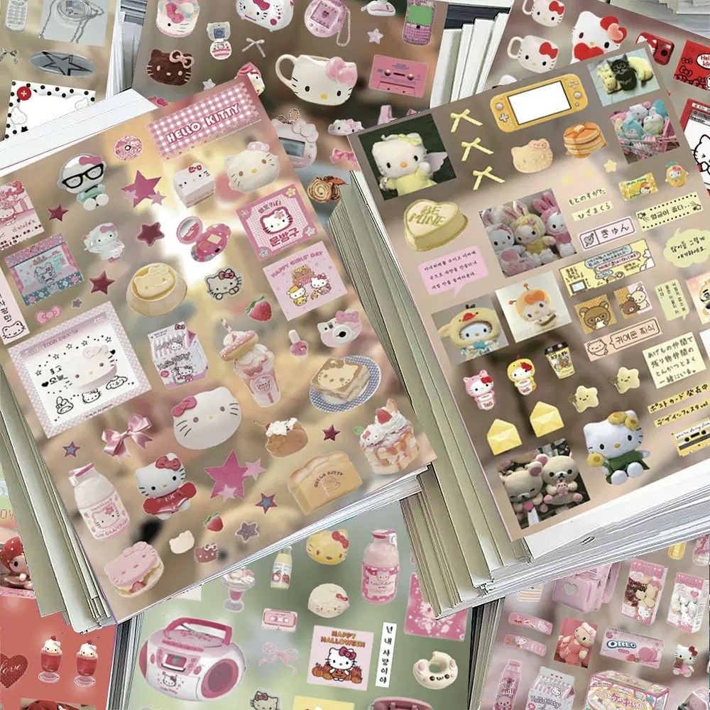산리오 씰스티커 세트 다꾸 다이어리 꾸미기 칼선 귀여운 6,500원