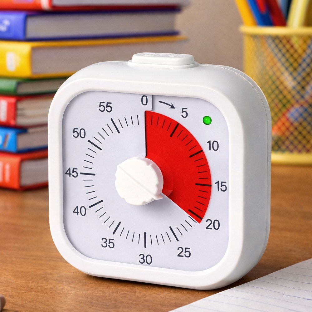 무소음 아날로그 타이머 시간관리 일시정지 구글타이머, 1개, 밝은 색상 14,500원