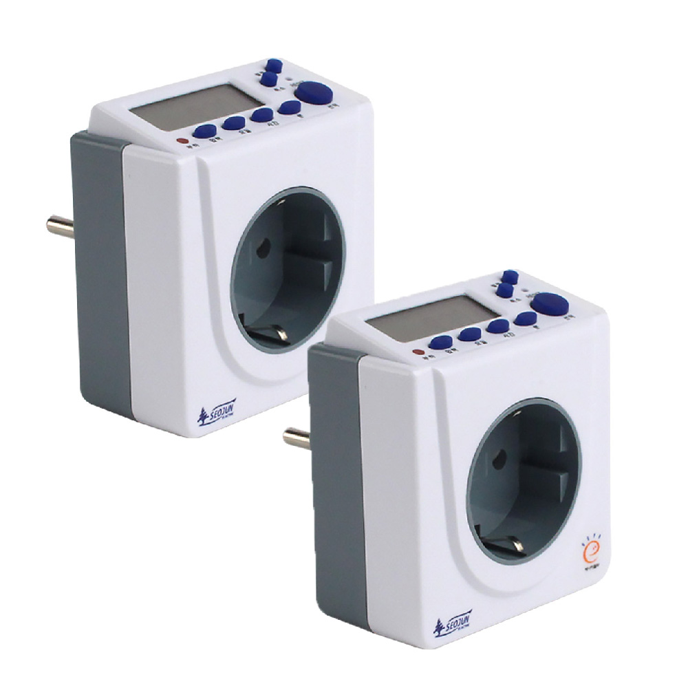 SJD-CP16H 서준전기 24시간 일주일 고용량 디지털 전자식 타이머 타임 스위치 콘센트 하이블루 정전보상 37,990원