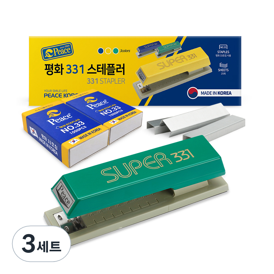 피스코리아 스테플러 331 + 리필 33호침 2p 세트 43,590원