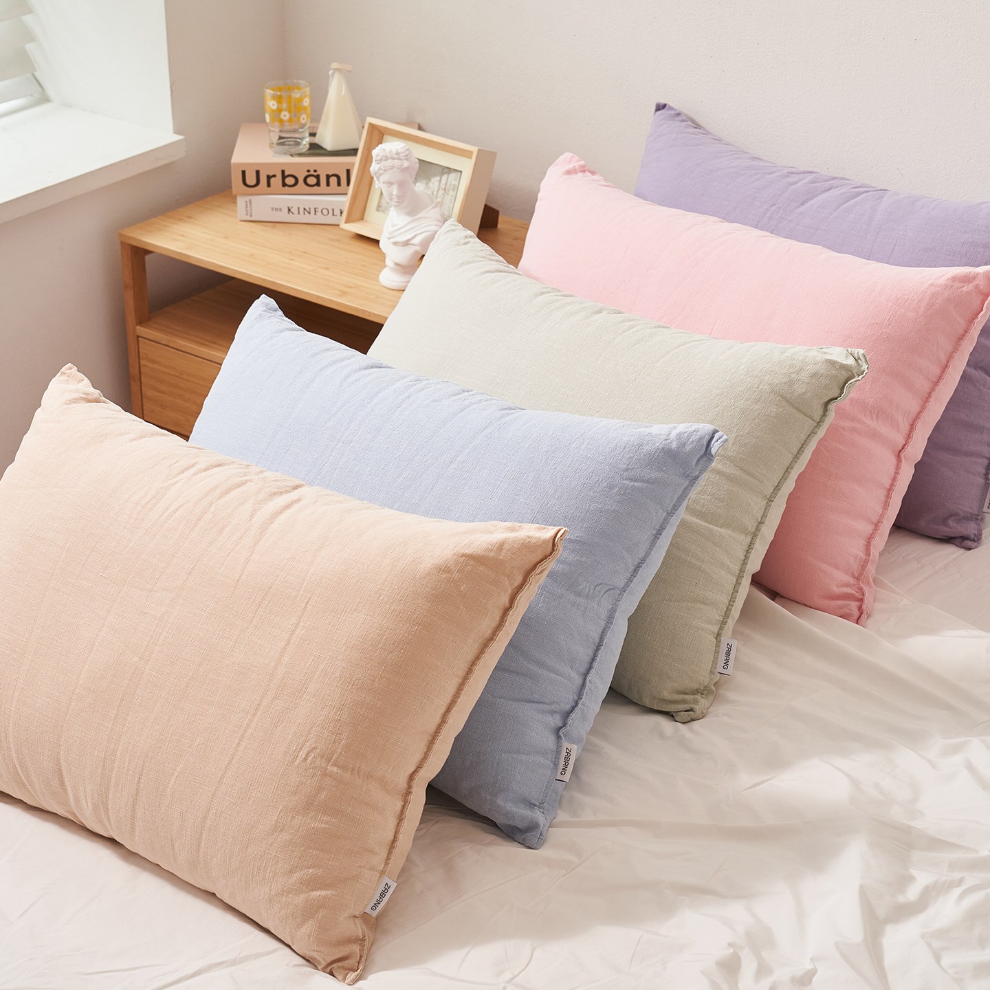 자방 면마 베개커버 2040 3050 4060 5070 천연 냉감 베갯잇 쿨 국내생산 베겟잎 통풍 32,000원