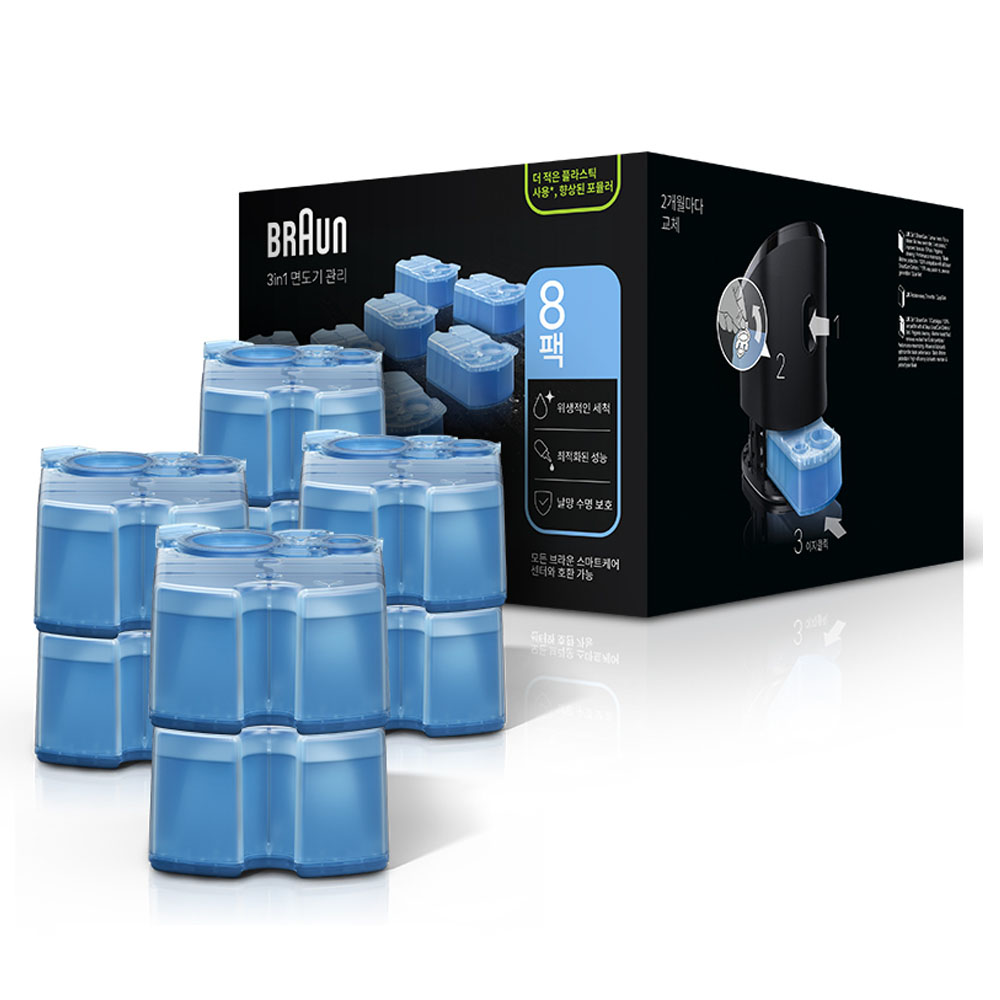 BRAUN 클린 앤 리뉴 면도기 세정액 49,870원