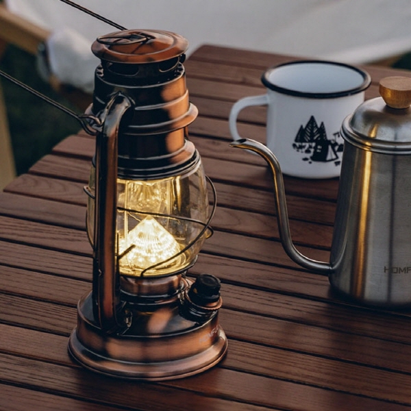 누심비 캠핑 랜턴 조명 감성 호롱불 청동 캠핑용, 1개 13,900원