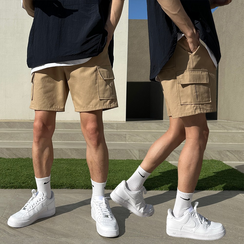 맨즈셀렉터 남자 여름 카고 밴딩 반바지 18,800원