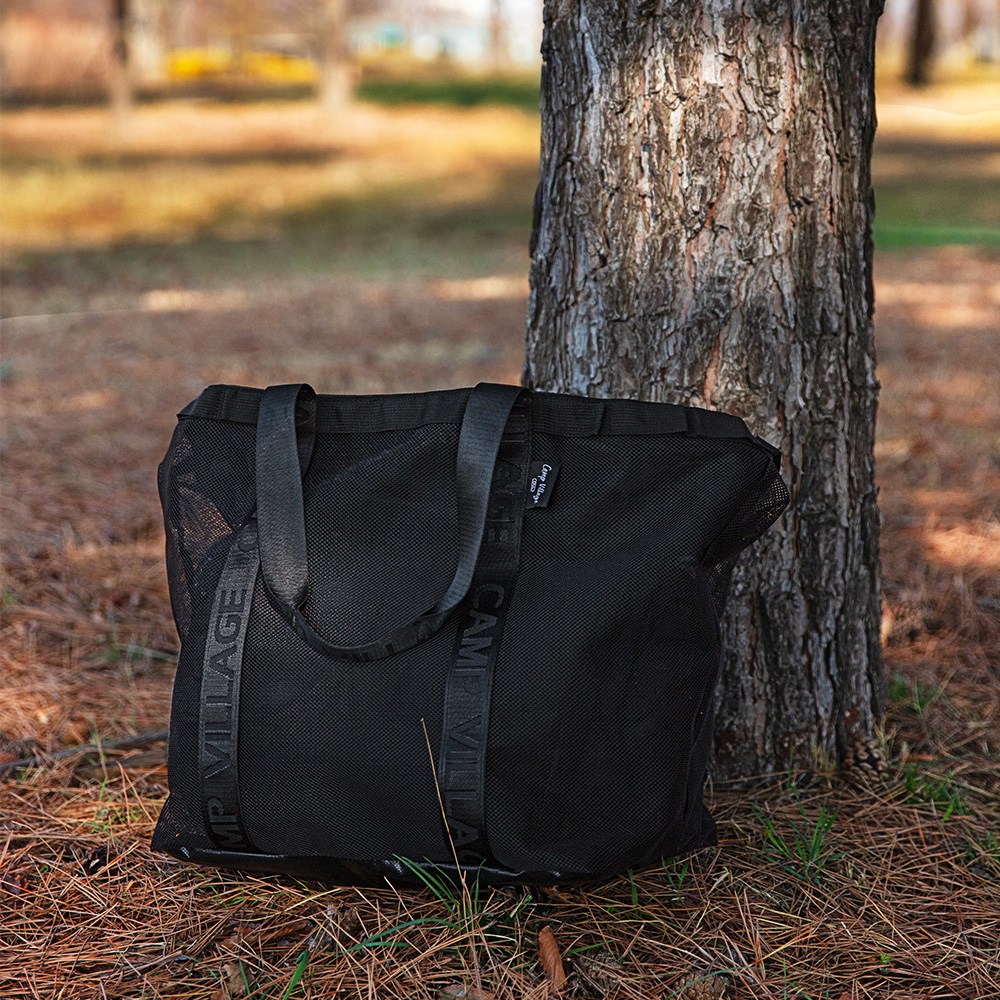 캠프빌리지 캠핑 아웃도어 습기방지 메쉬 수납가방 도트백 12,700원