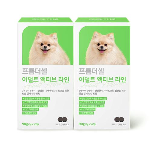 프롬더셀 강아지 성견전용 심장 다이어트 관절 눈물자국 알러지완화 항산화 종합영양제, 30정, 종합영양제, 2박스 76,000원
