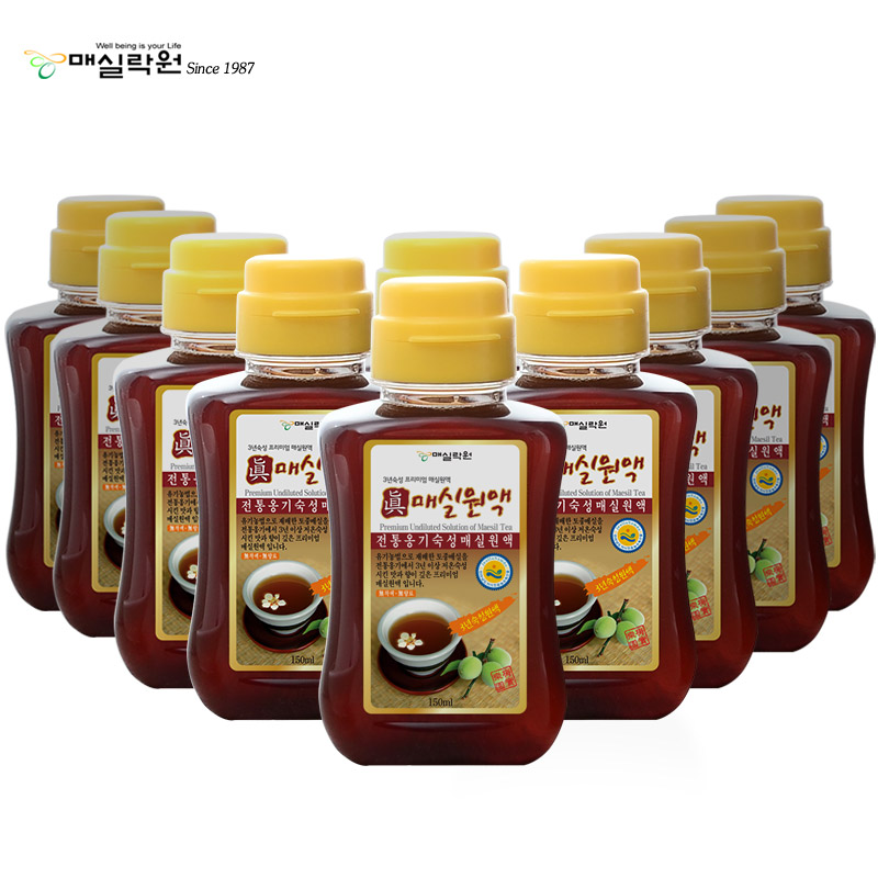 매실락원 유기농매실 3년숙성 진매실원액 150ml 10병, 150ml, 10개 27,000원