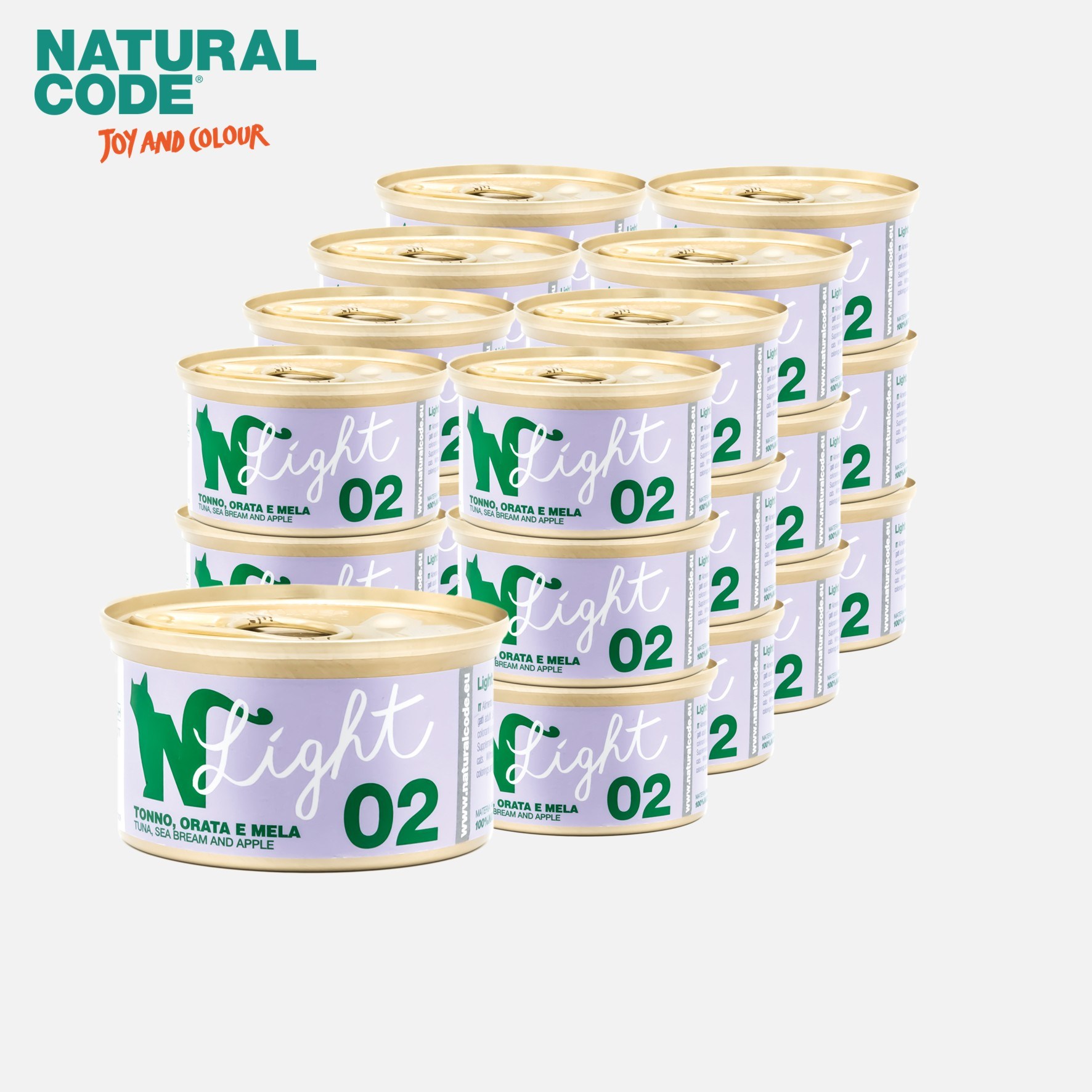 내추럴코드 이탈리아 고양이 캔 습식사료 11가지 맛, 24개, 70g, 라이트 02 참치, 도미와 사과 64,800원