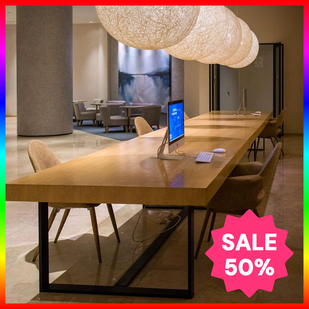 우암가구 우드슬랩테이블 카페 대형 테이블 6인용 8인용 원목 식탁, 6.8인용, 10중 1택 348,000원