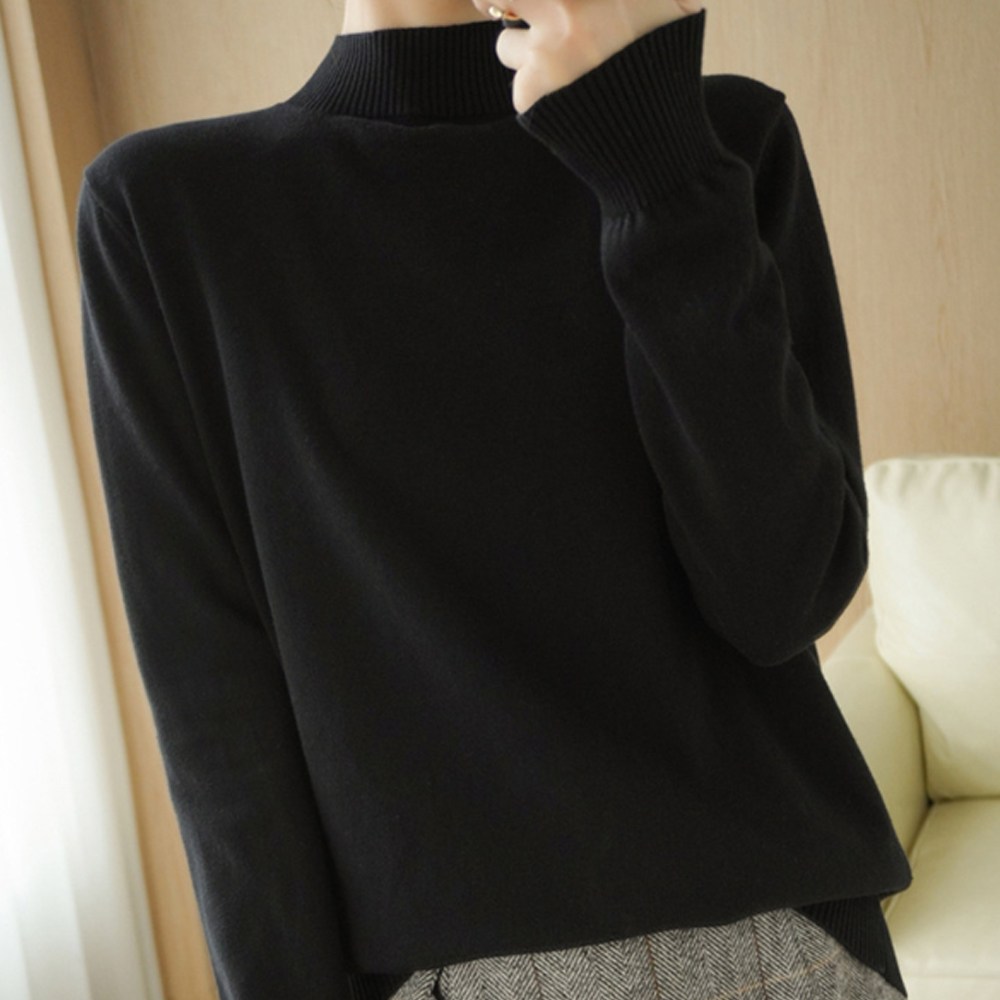 에리페 여성용 데일리 무지 하프넥 니트 23,800원