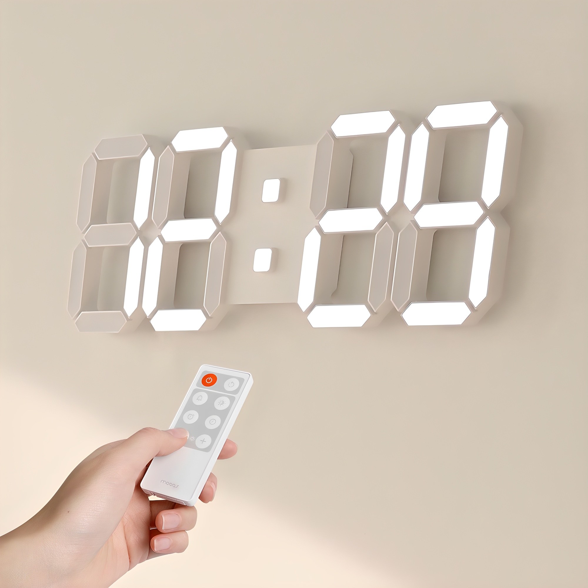 무아스 퓨어 39cm 슬림형 LED 벽시계 L, 화이트 44,800원