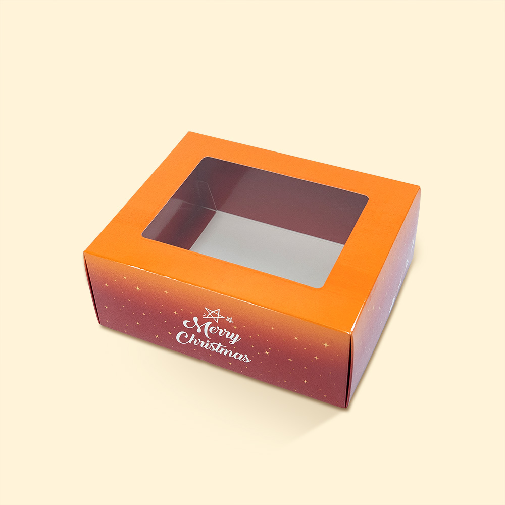 제이팩토리 기프트 창상자 크리스마스 창박스 다용도 투명창 상자 소, 25개, 주황 31,900원