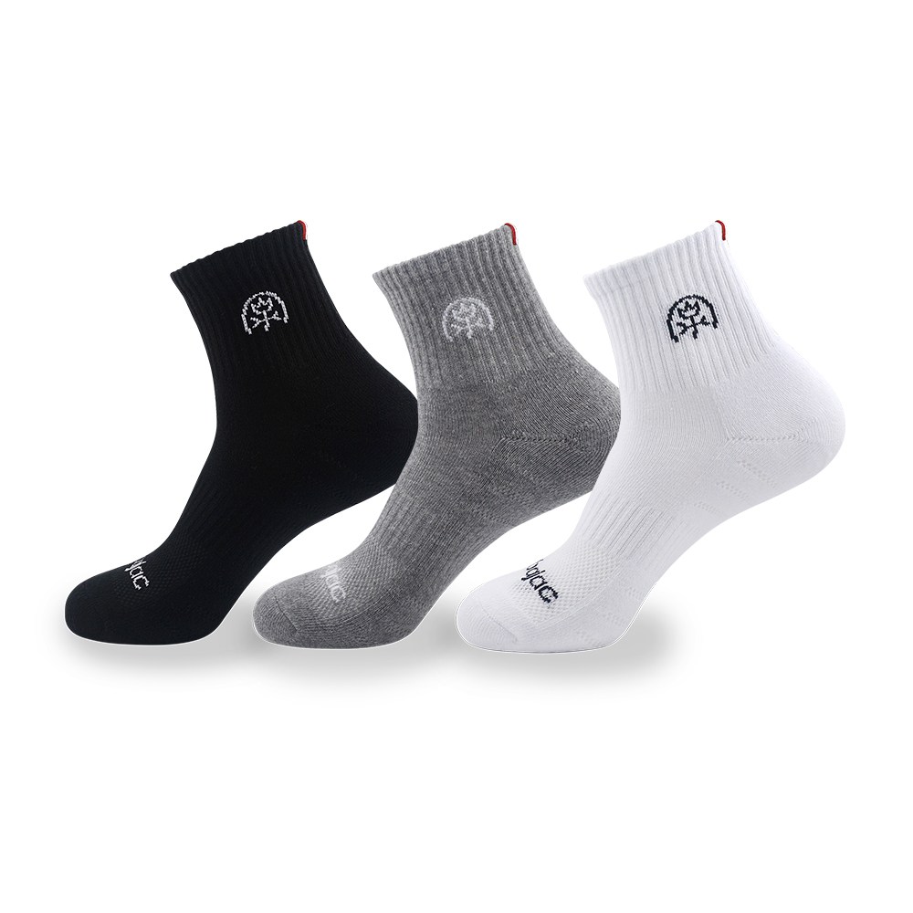 까스텔바작 남여 쿠션 파일 스포츠 중목양말 3족 세트, 혼합3족, 1개 14,950원