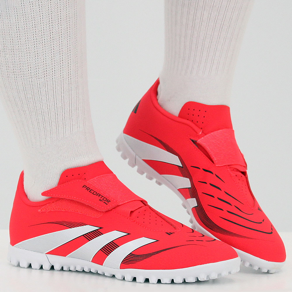 아디다스 키즈 풋살화 끈 없는 주니어 축구화 벨크로 찍찍이 인조잔디 터프화 어린이 축구교실 짧은 잔디 구장 TF 스터드화 36,000원