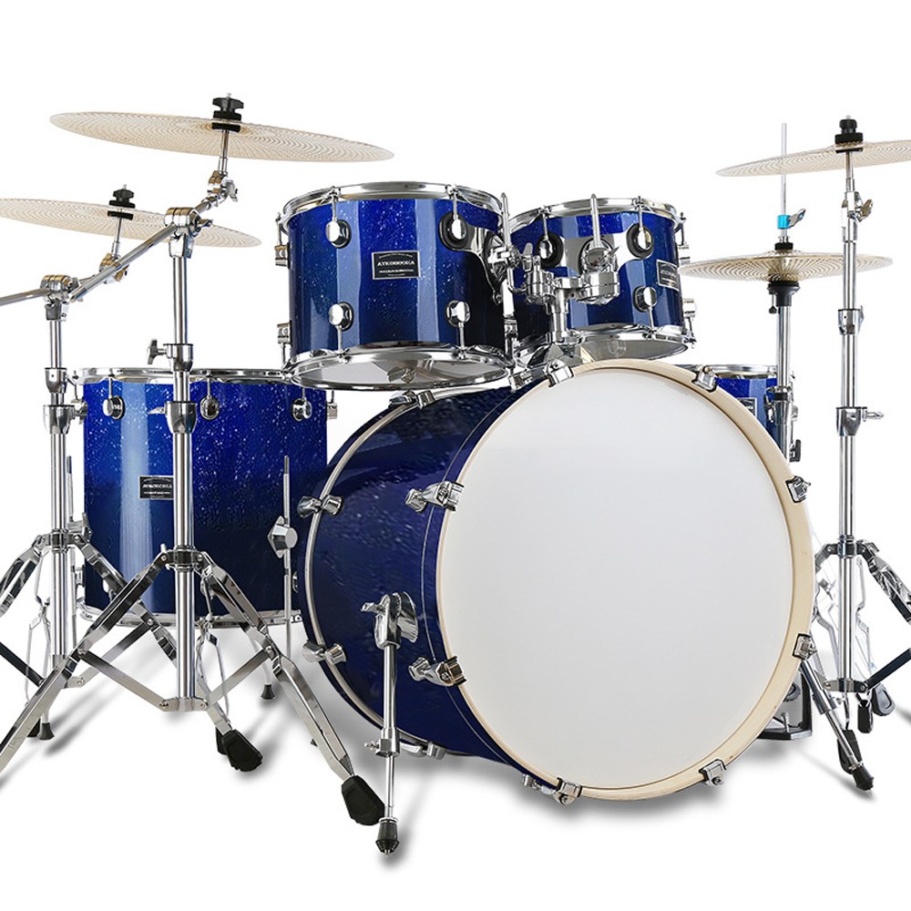Mbat 퀄리티3 5구 드럼 풀세트 7종/드럼세트 전문가용 취미용 공연용 밴드, 글로시 블루 790,000원