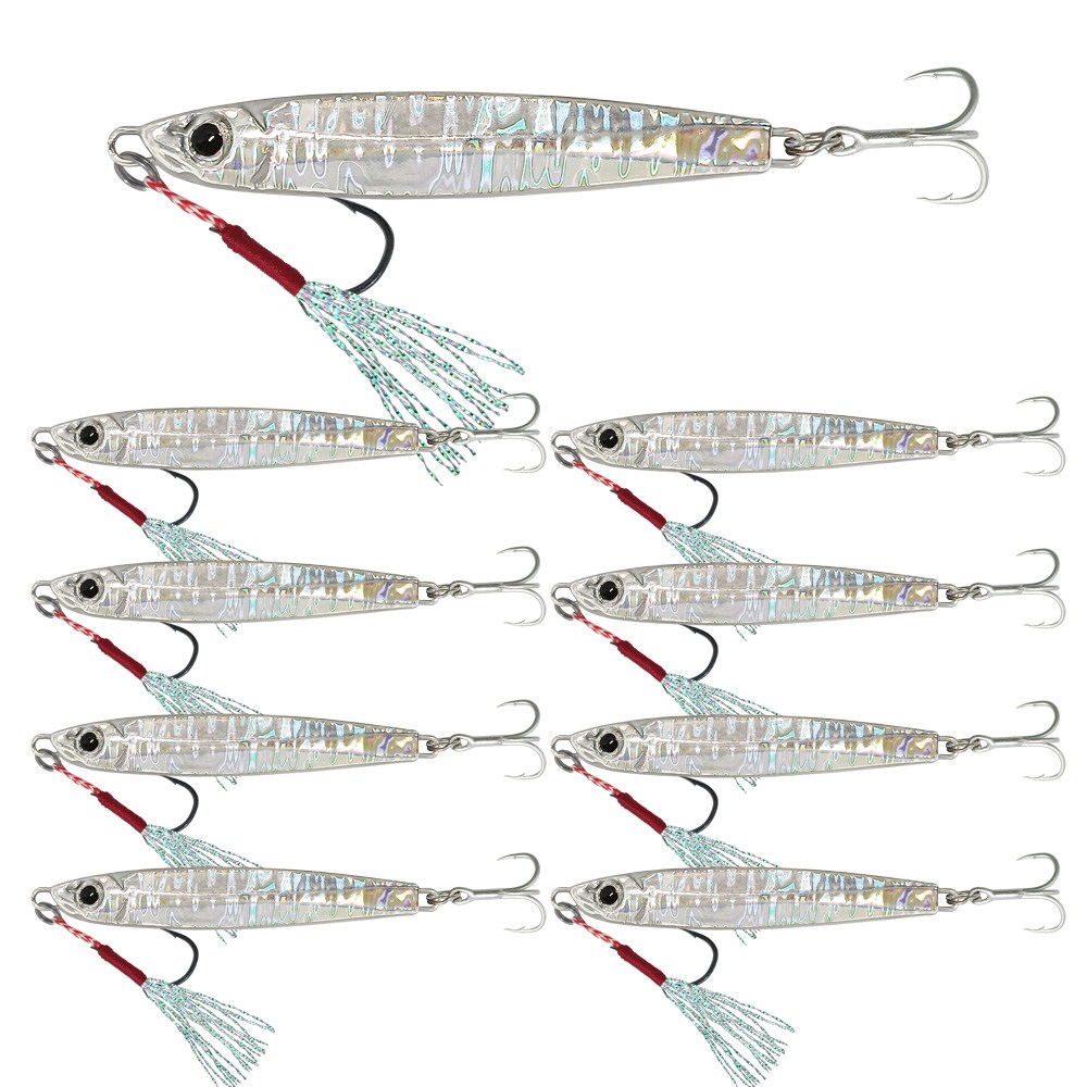 치승 메탈지그 슬로우지그 (10g 20g 30g 40g 50g 60g) 농어 삼치 갈치 고등어 방어, 9개, LSY-6#, 40g 19,800원