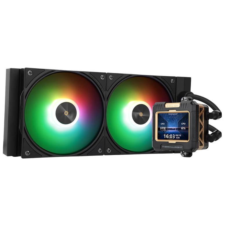 Thermalright FW240 블랙 ARGB CPU AIO 쿨러 PC 240 사양 워터 시스템 320 * 해상도의 IPS LCD 화면 AM5 및 인텔 LGA17001851용 153,450원