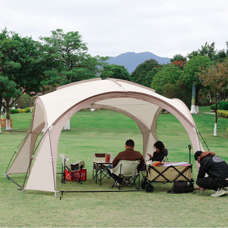DANGZ 캠핑 캐노피 텐트 접이식 타프 대형 8-10인용, 베이지 189,000원