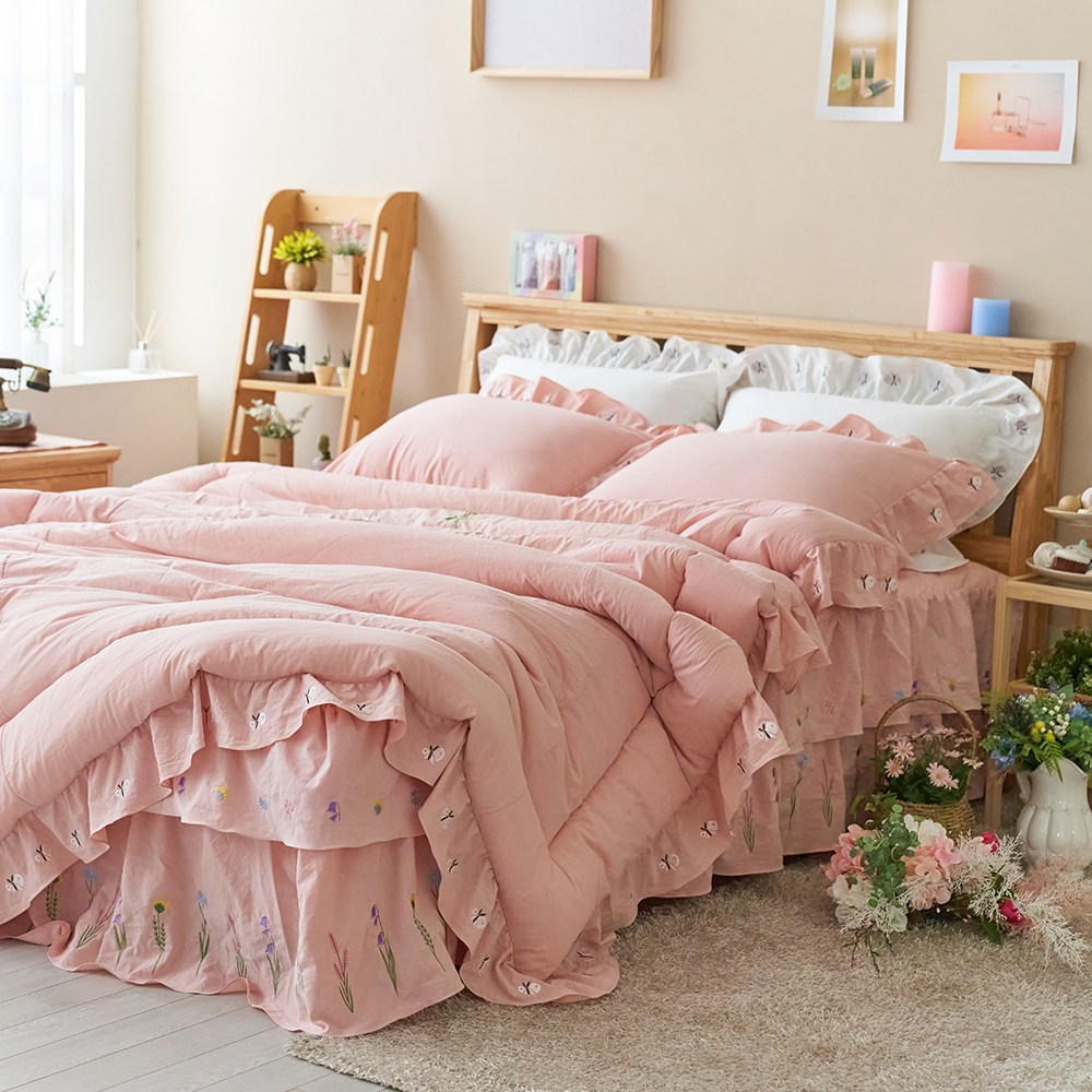 류금숙 여자의정원 광목워싱 프릴 차렵침구 숏+롱 풀세트 453,900원