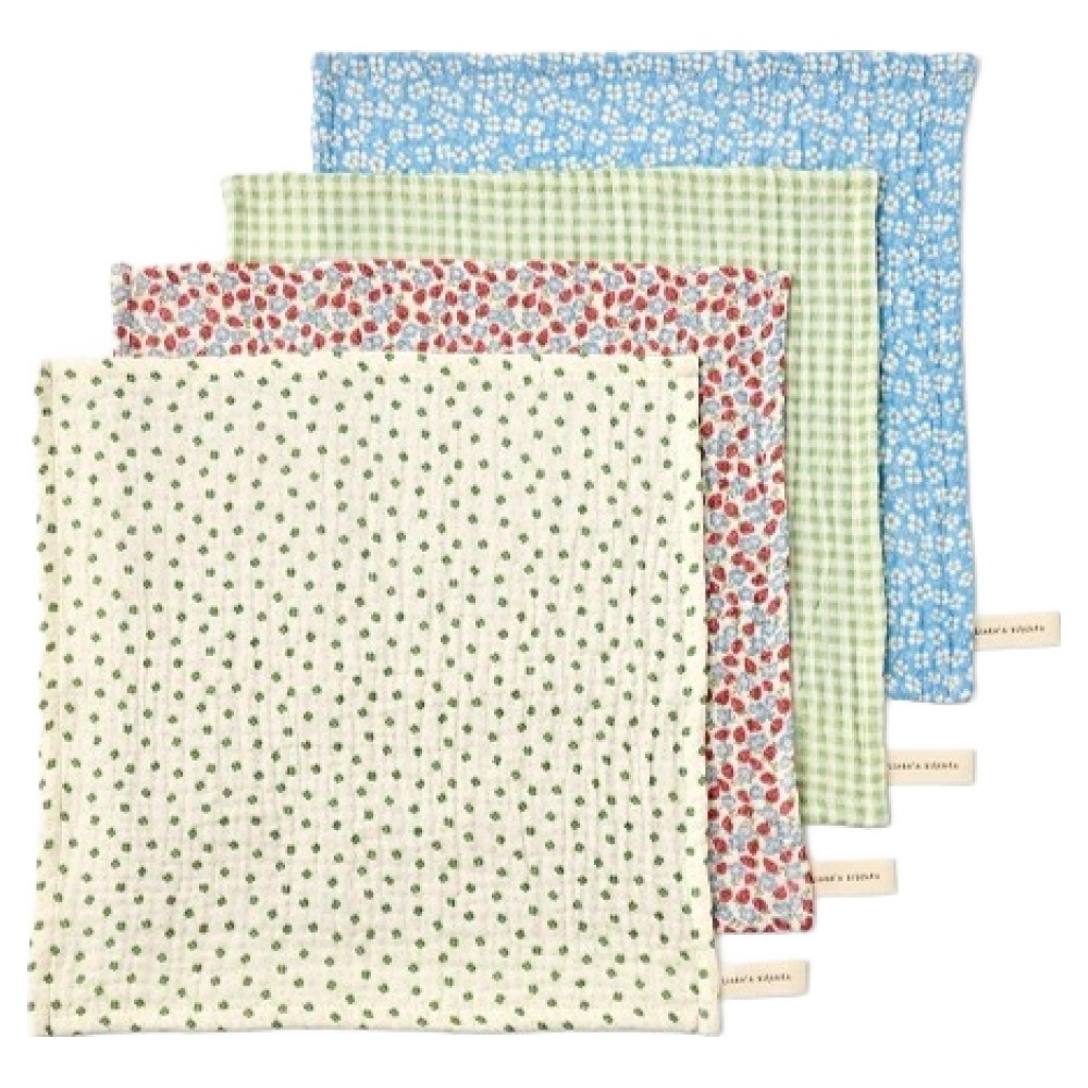 모던하우스 ON L 순면 멀티 거즈행주 딸기 4종 세트, 1세트 13,900원