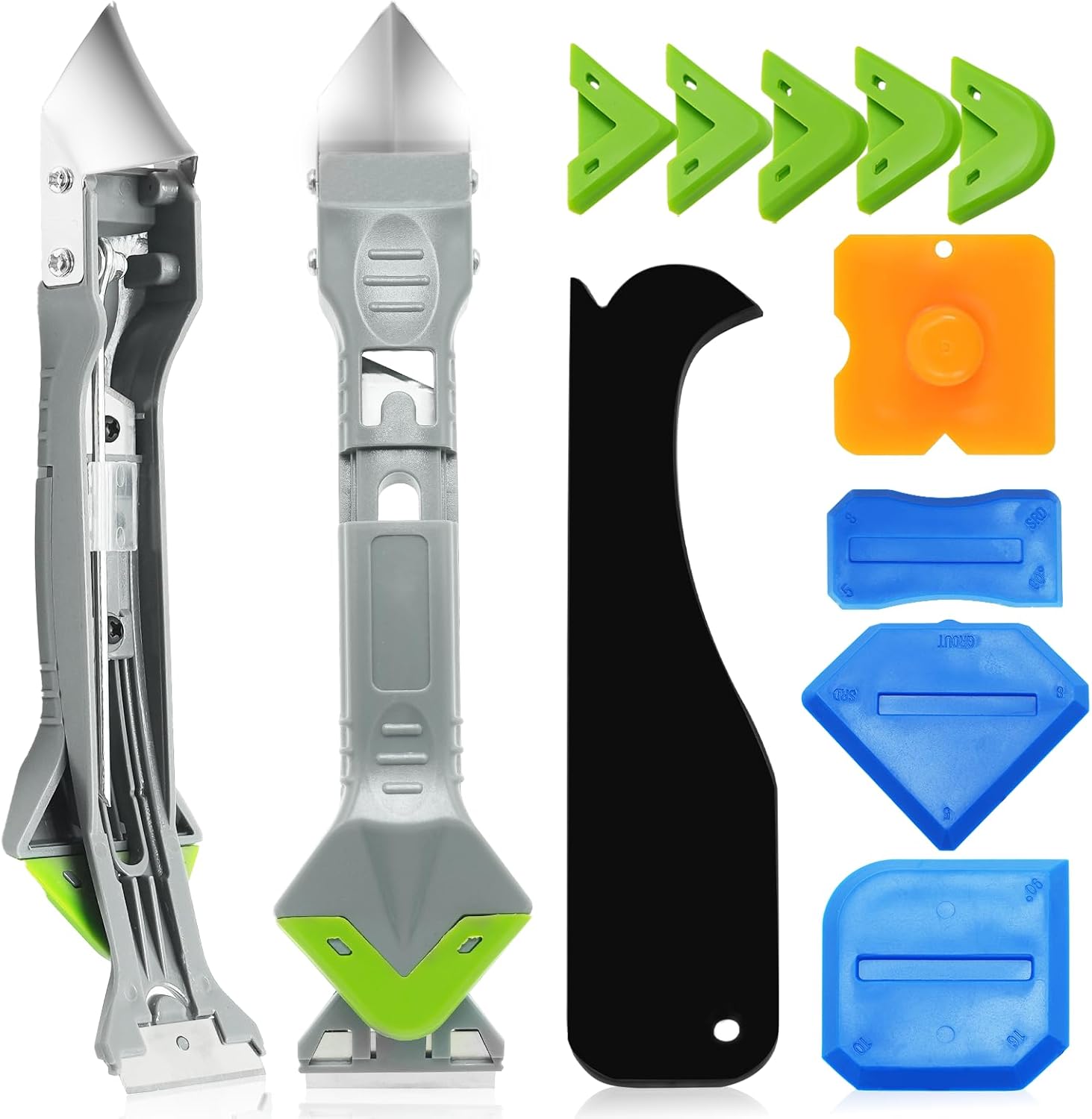 카이세리 코킹 도구 5 in 1 실리콘 키트 실란트 마감 및 주방 욕실 창문용 접착 잔여 스크레이퍼가 있는 그라우트 제거 싱크대 조인트 24,780원