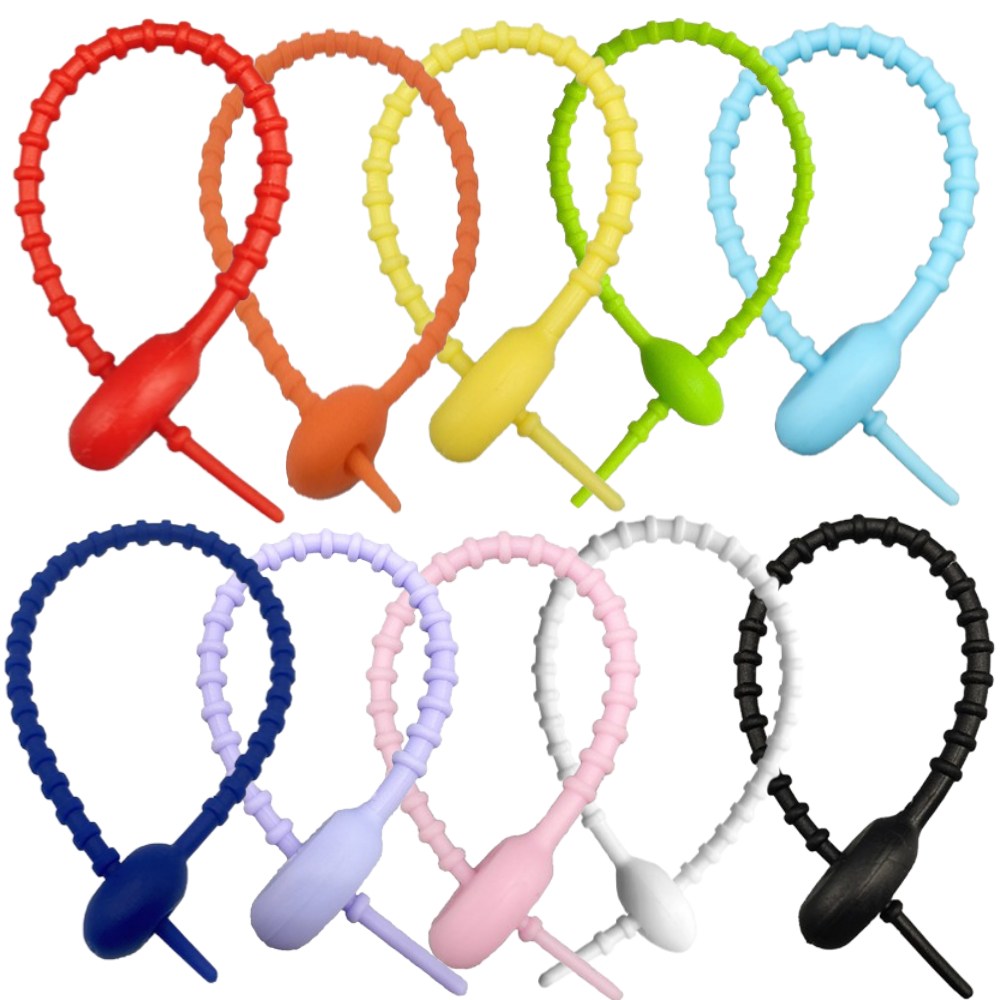 바이유즈 케이블 실리콘타이 선정리 부자재 10색상, 30개 7,300원